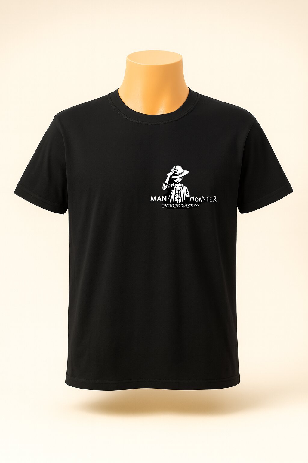 Man Monster Printed T-shirt – Black